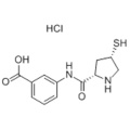 3-[(2S,4S)-4-Mercaptopyrrolidine-2-carboxamido]benzoic acid hydrochloride CAS 219909-83-8